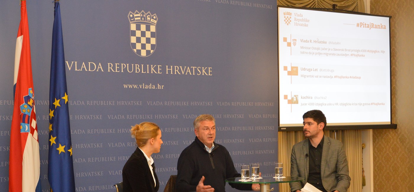 Interior Minister Ostojić on TweetUP: There are no problems with the management of migrant crisis in Croatia